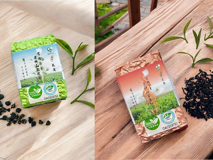 有機烏龍茶、清香金萱茶